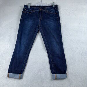 Articles Of Society Ankle Cropped Jeans Roll Cuffed Hem Womens Size W31 Blue